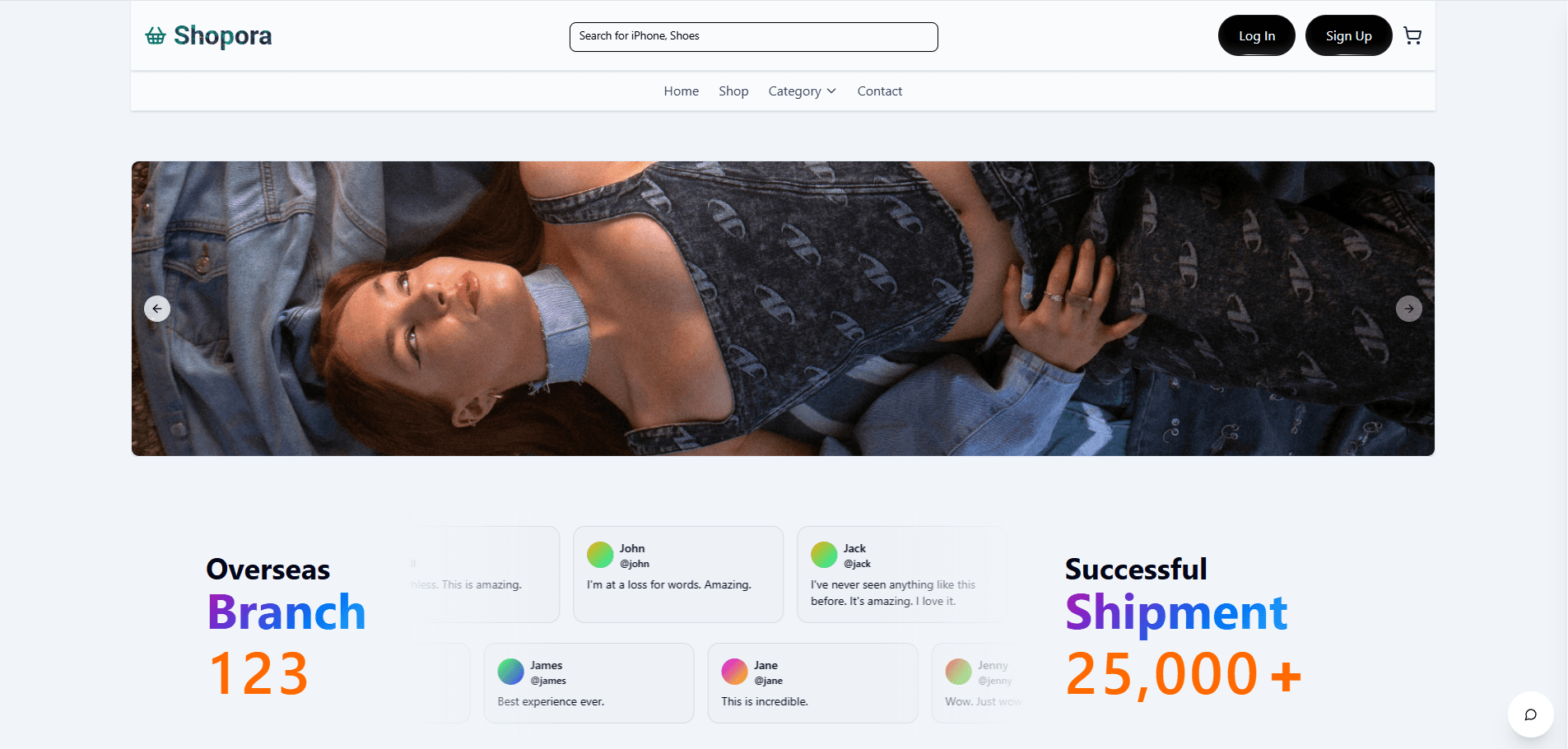 Shopora – E-commerce Platform 